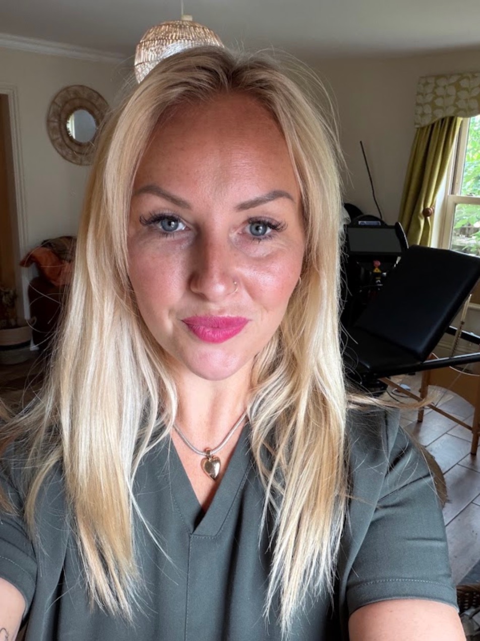 Alicia Marsland in the treatment room at Glebe Farm